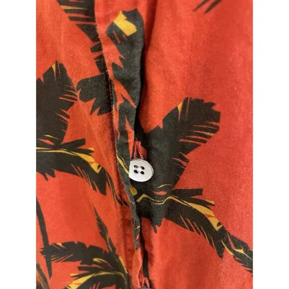 Rodd  And Gunn Dress Shirt Mens Medium Red Floral Sports Fit Hawaiian Button Up - Picture 4 of 7